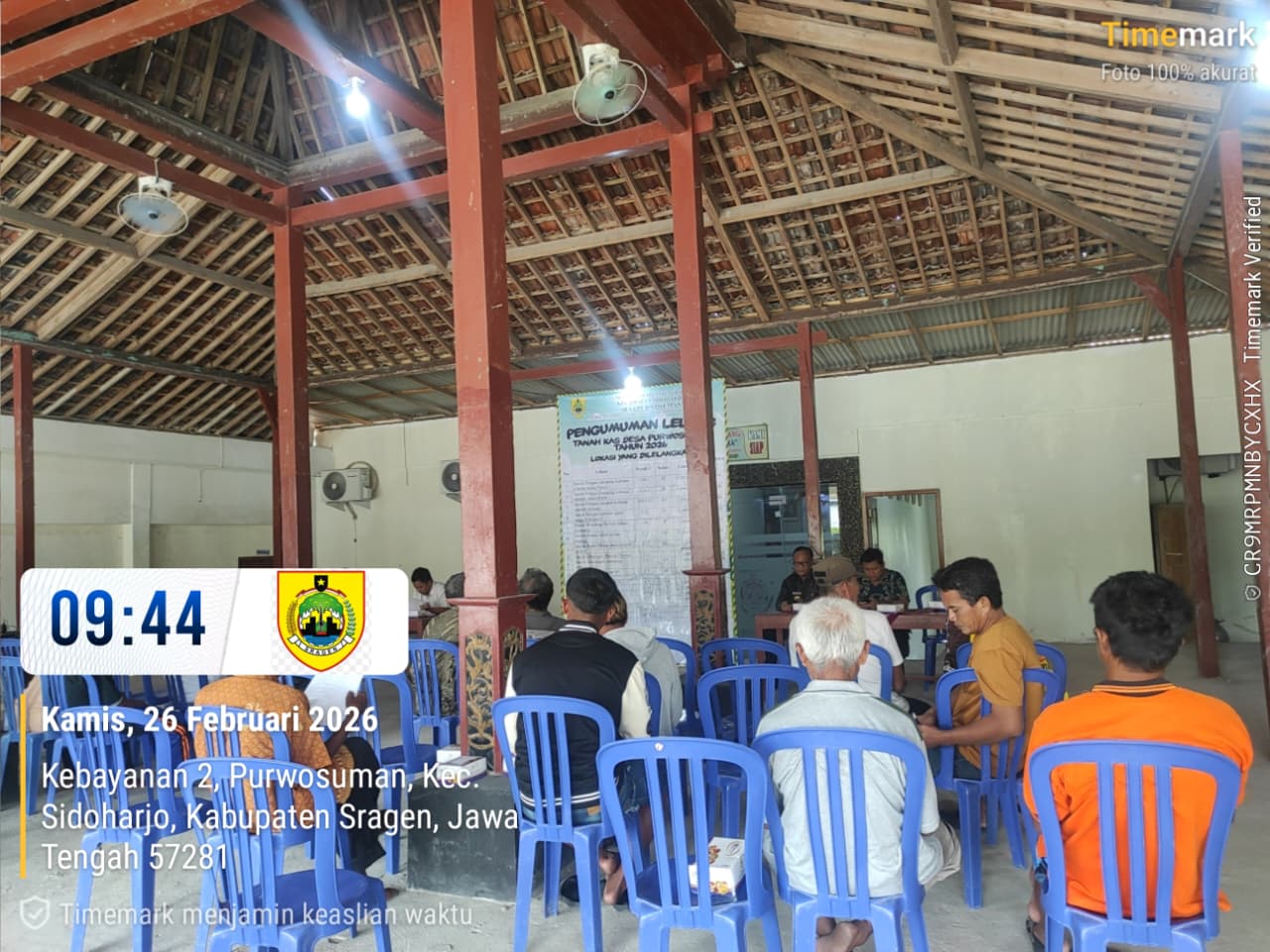 LELANG TANAH KAS DESA TAHUN ANGGARAN 2026